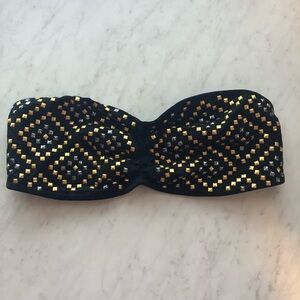 VS Pink strapless beaded bra